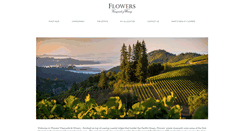 Desktop Screenshot of flowerswinery.com